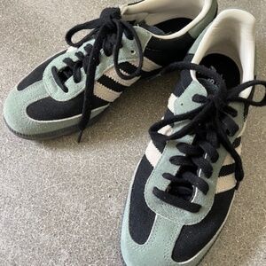 adidas Black and Mint Athletic Shoes